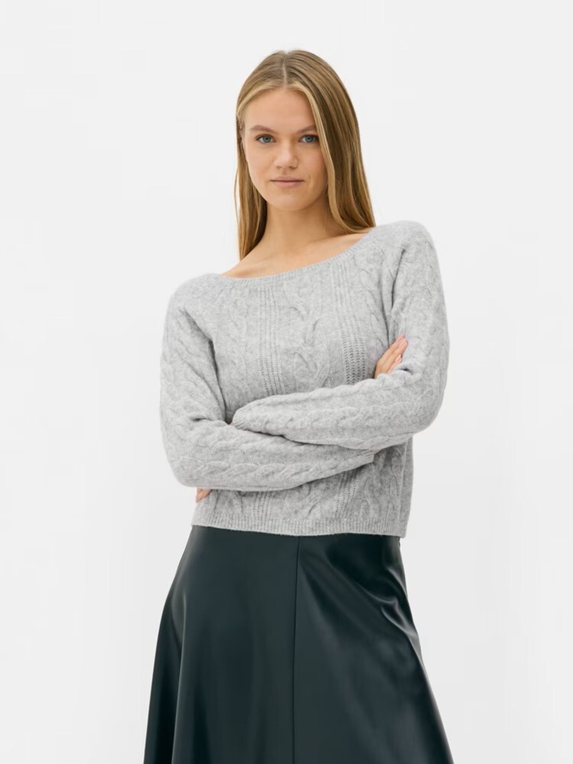 Jersey De Punto De Ochos Con Escote Diagonal - 5