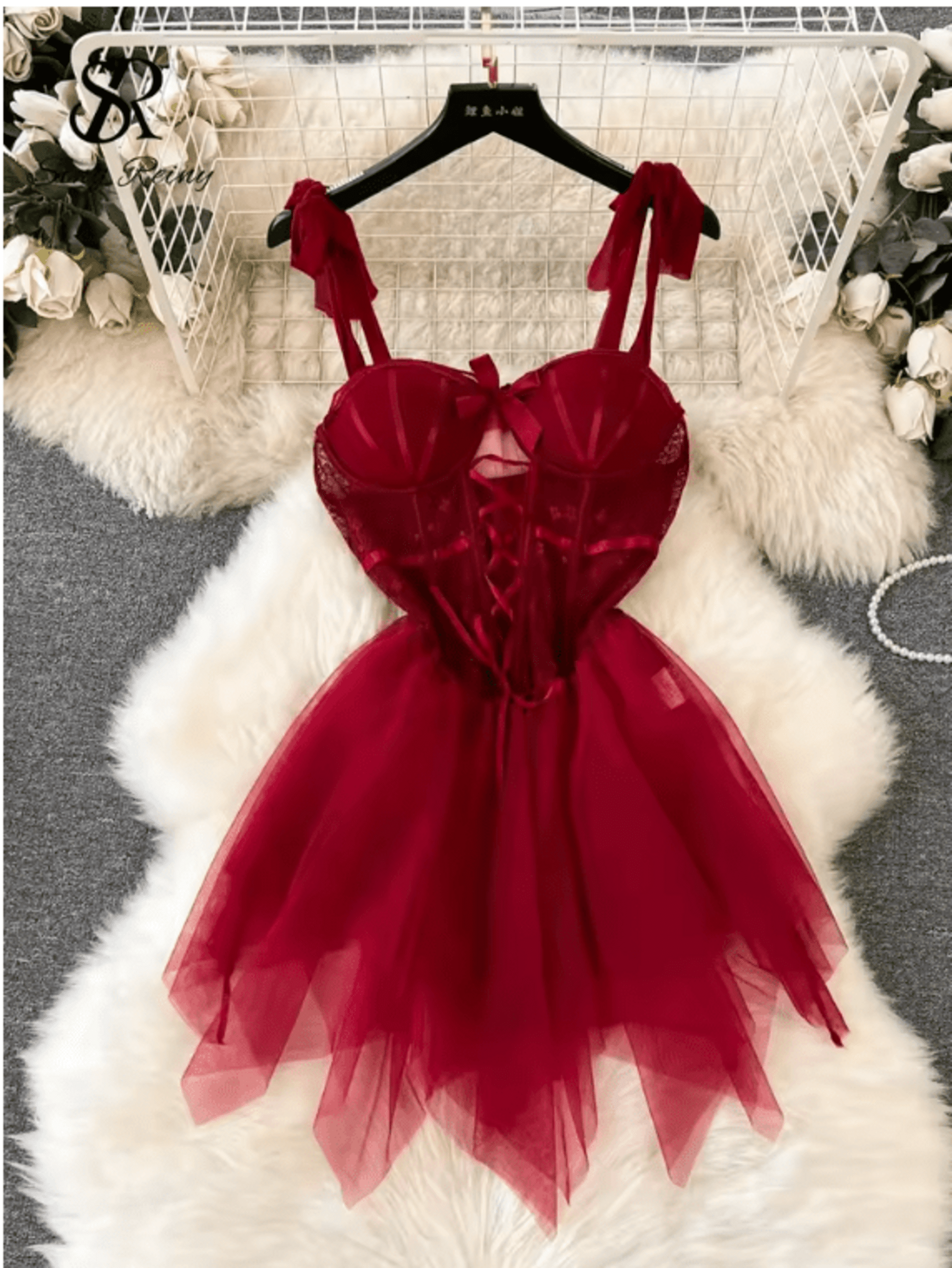 Vestido Encaje Tul - 5