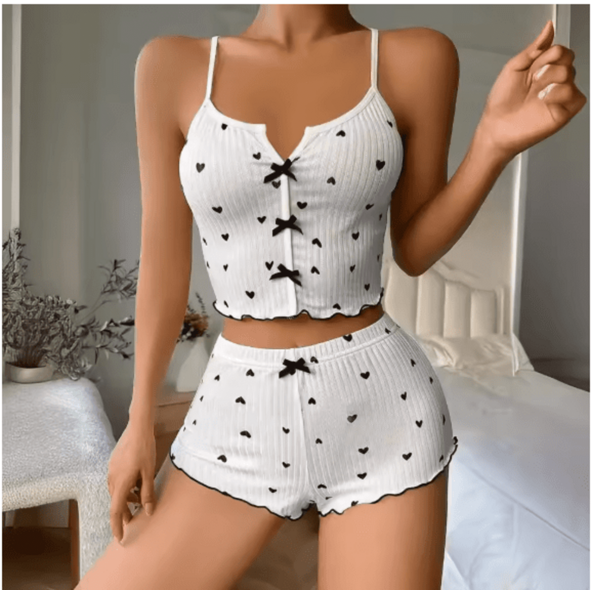 Conjunto De Pijama Con Short - 6