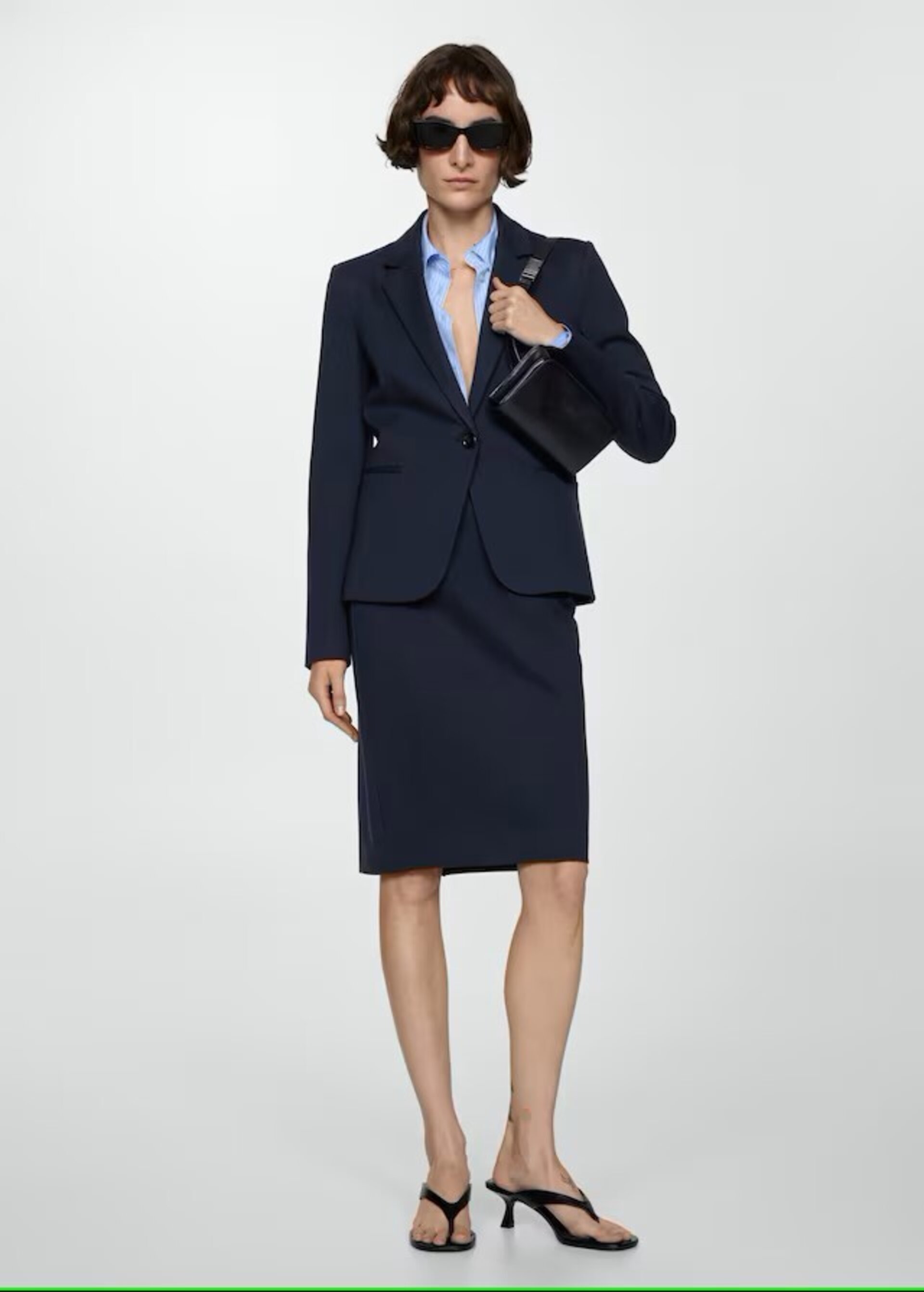 Blazer Entallada Punto Roma - 4