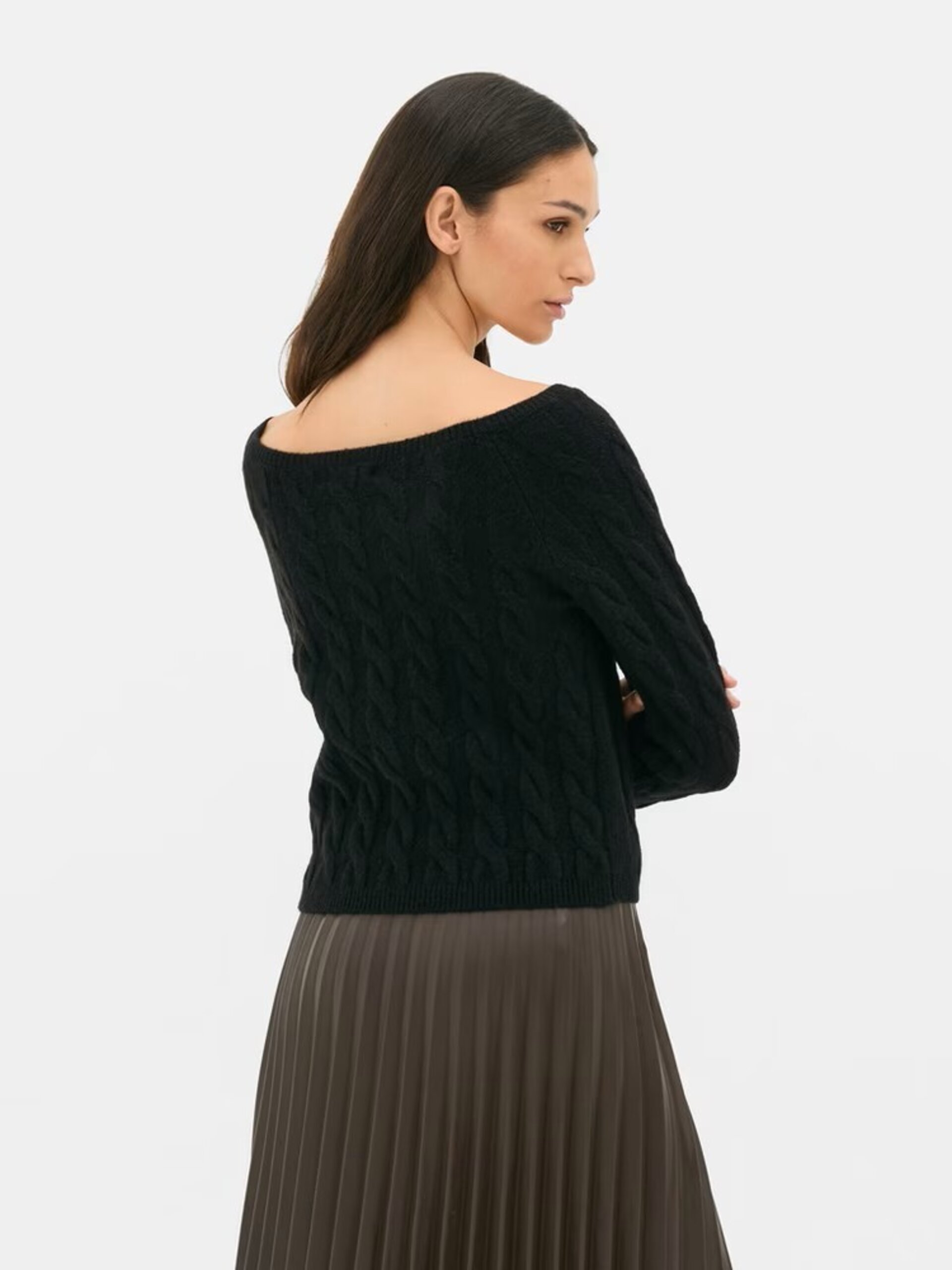 Jersey De Punto De Ochos Con Escote Diagonal - 3