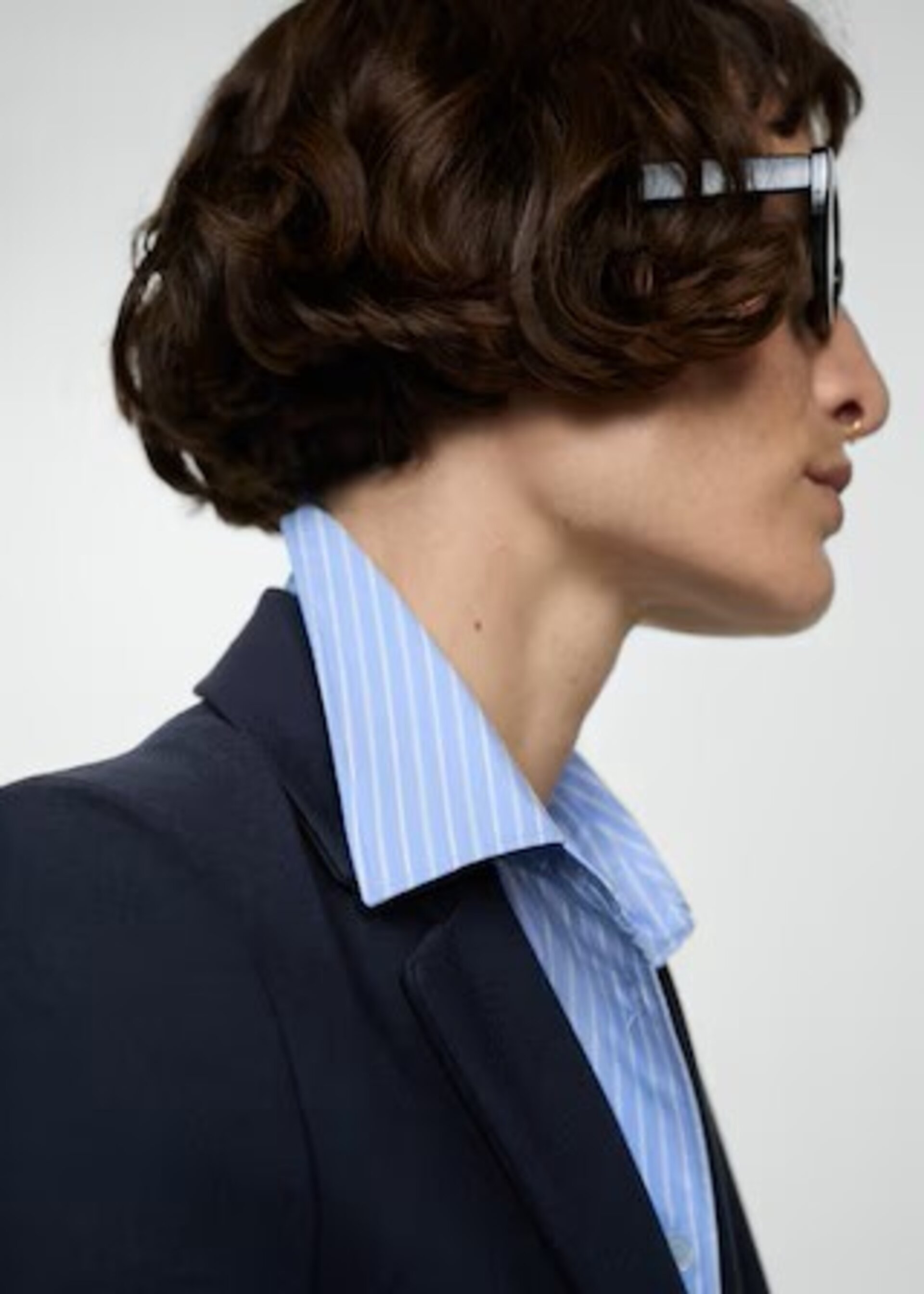 Blazer Entallada Punto Roma - 8