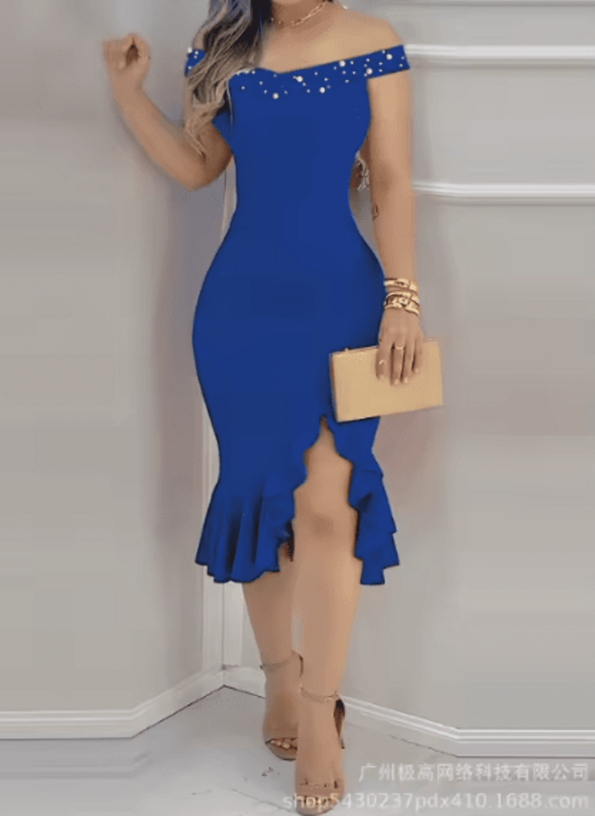 Vestido Fiesta Sin Cuello Princesa - 6