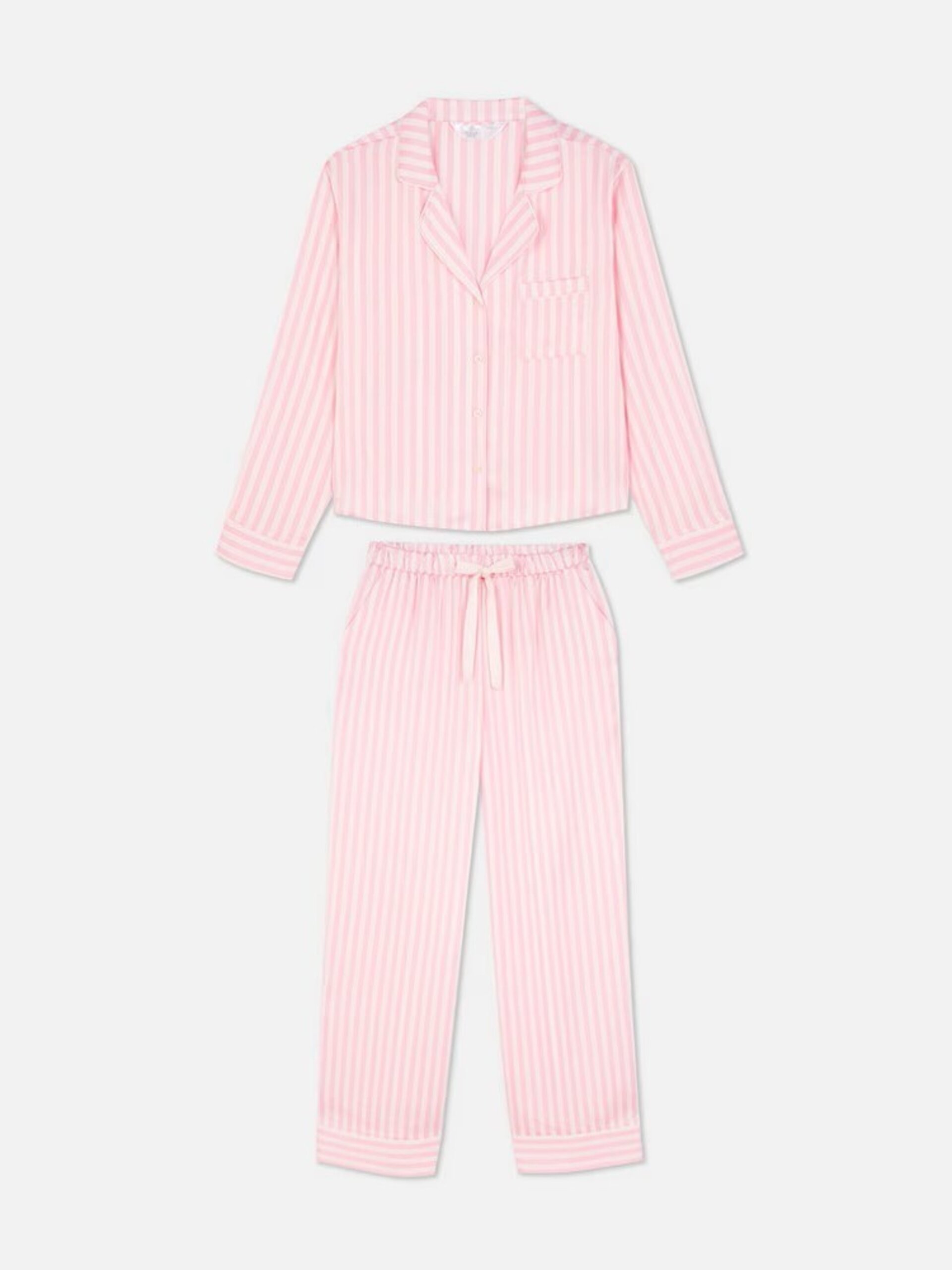 Pijama Satén Con Diseño A Rayas VS - 5