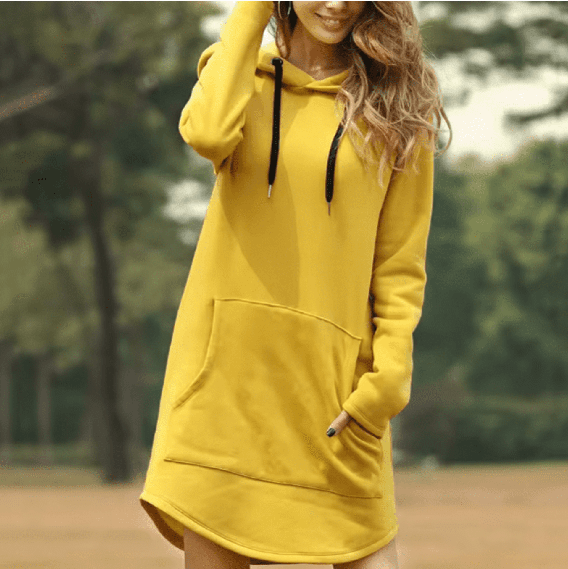 Vestido Estilo Sudaderas Con Capucha - 9