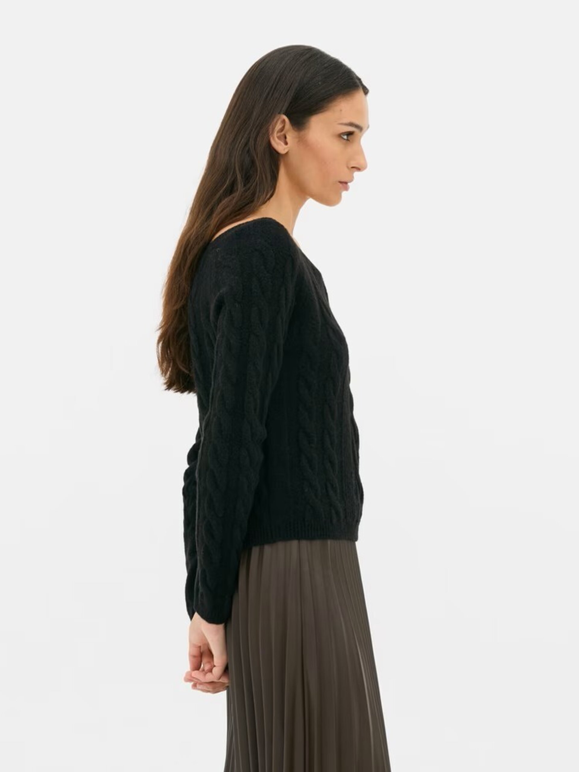 Jersey De Punto De Ochos Con Escote Diagonal - 4