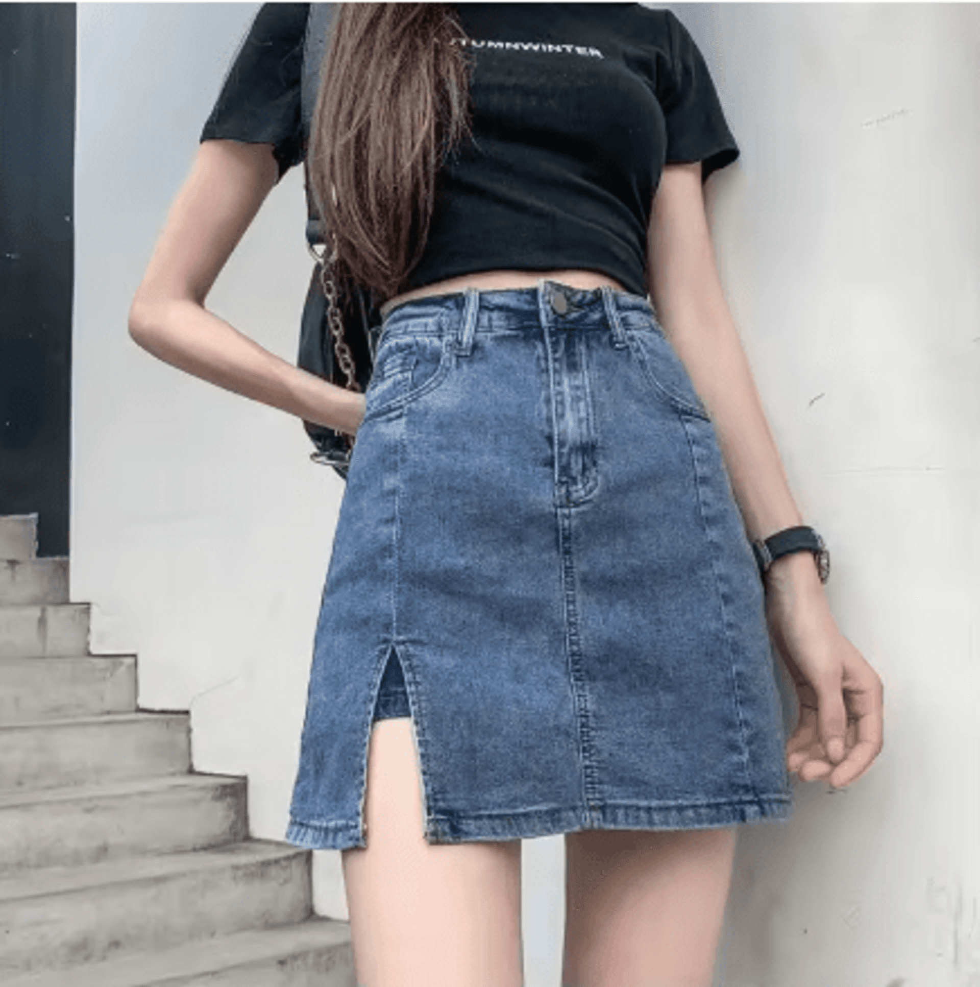 Falda Short Denim Veraniega - 2