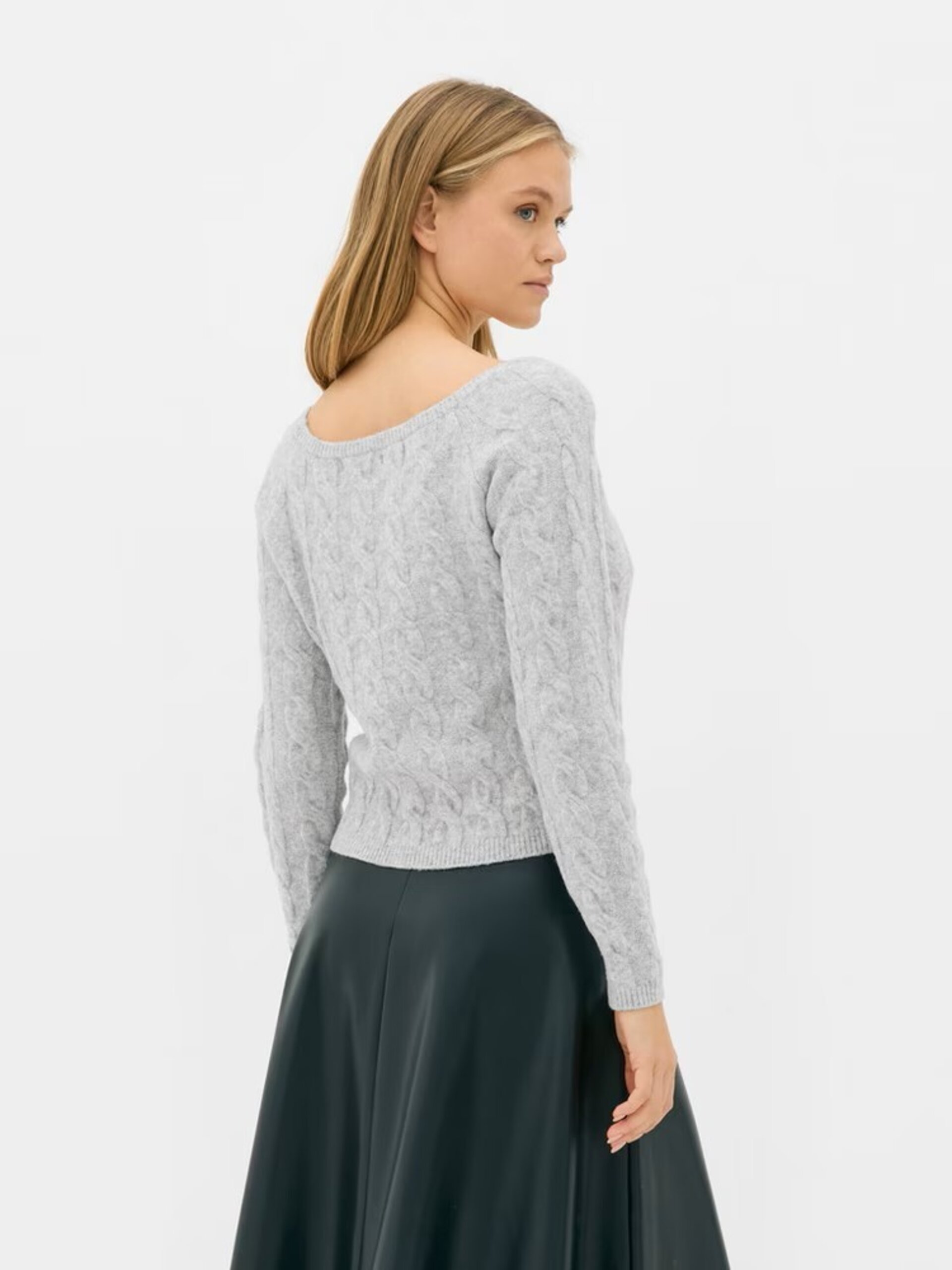 Jersey De Punto De Ochos Con Escote Diagonal - 7