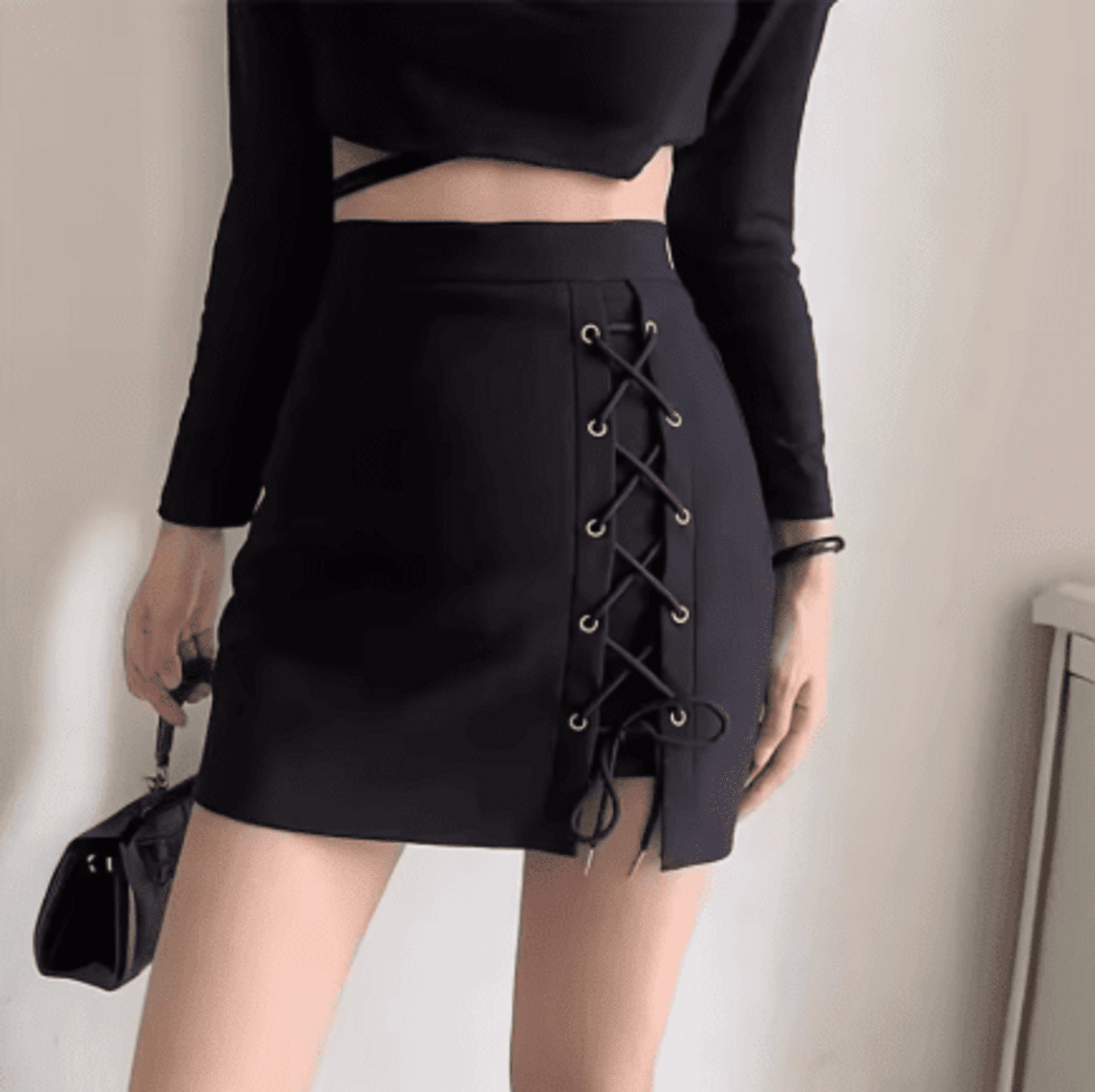 Falda Negra De Cintura - 2