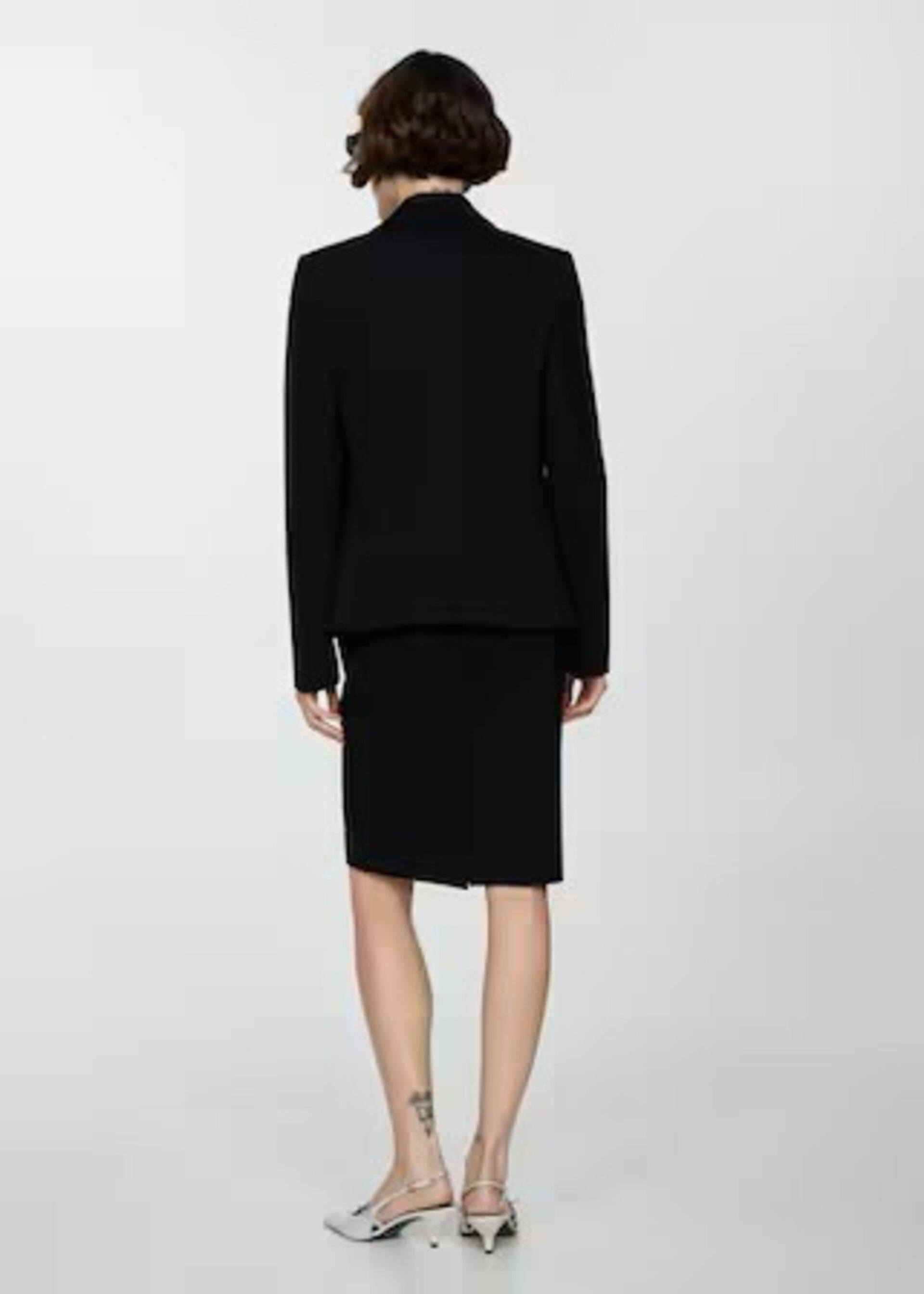 Blazer Entallada Punto Roma - 5