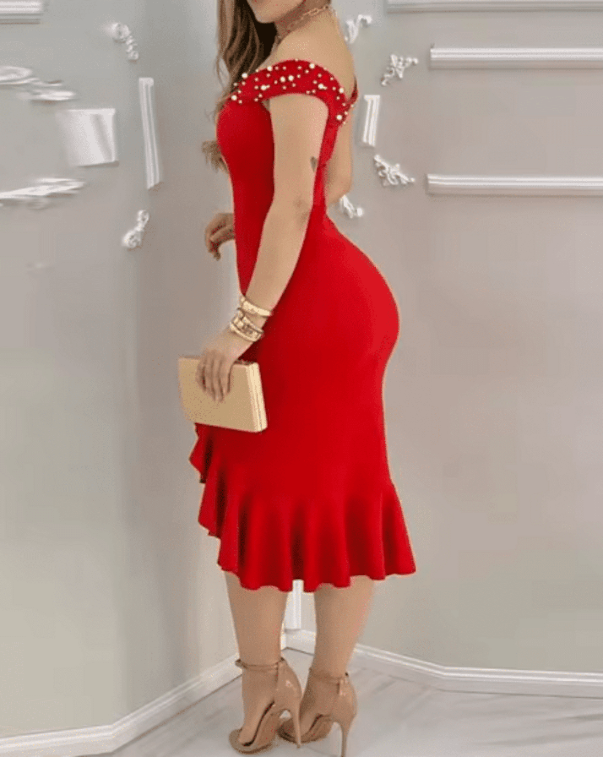 Vestido Fiesta Sin Cuello Princesa - 2
