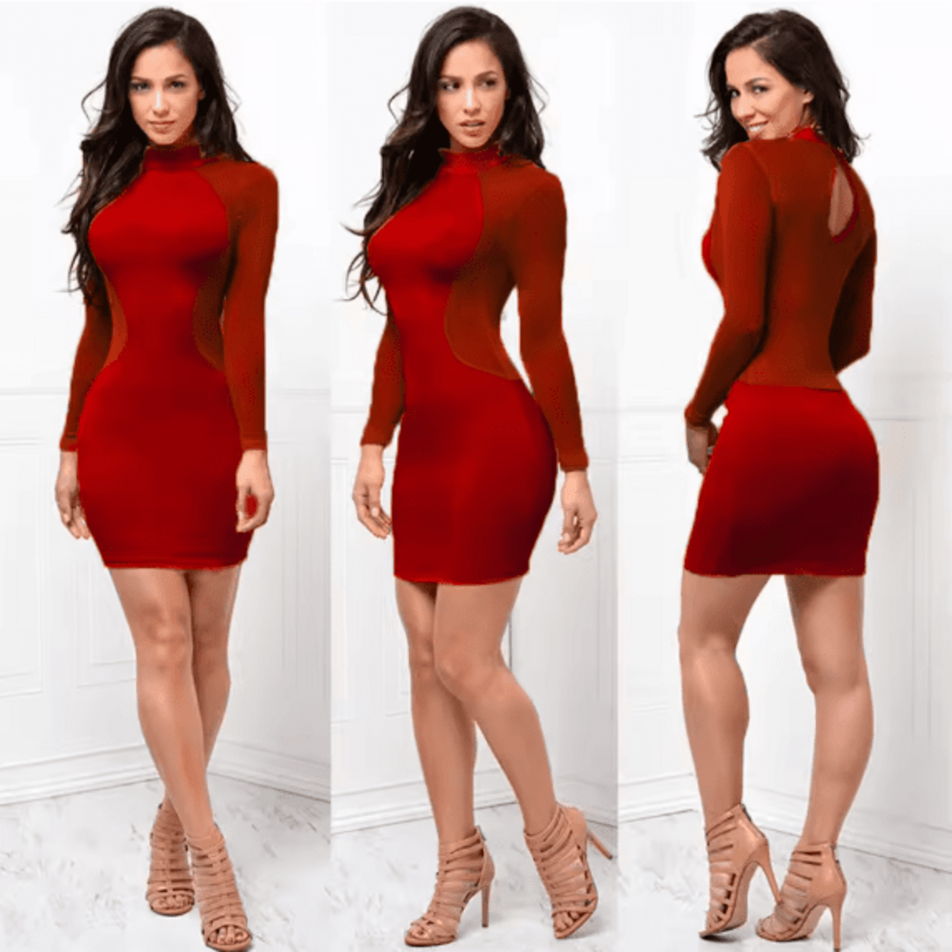 Vestido Sexy ceñido Al Cuerpo - 4