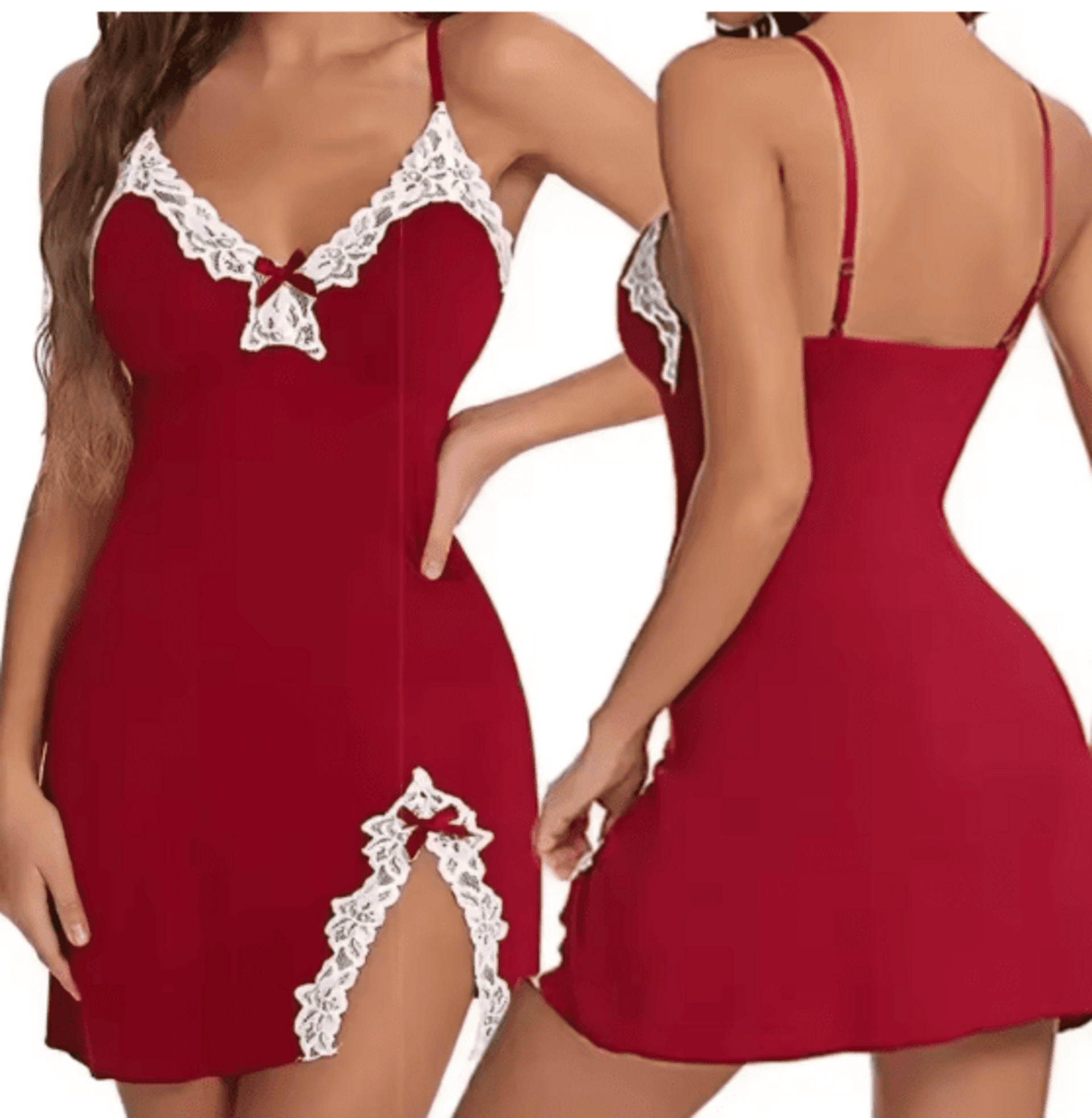 Camisón Con Cuello En V - 7
