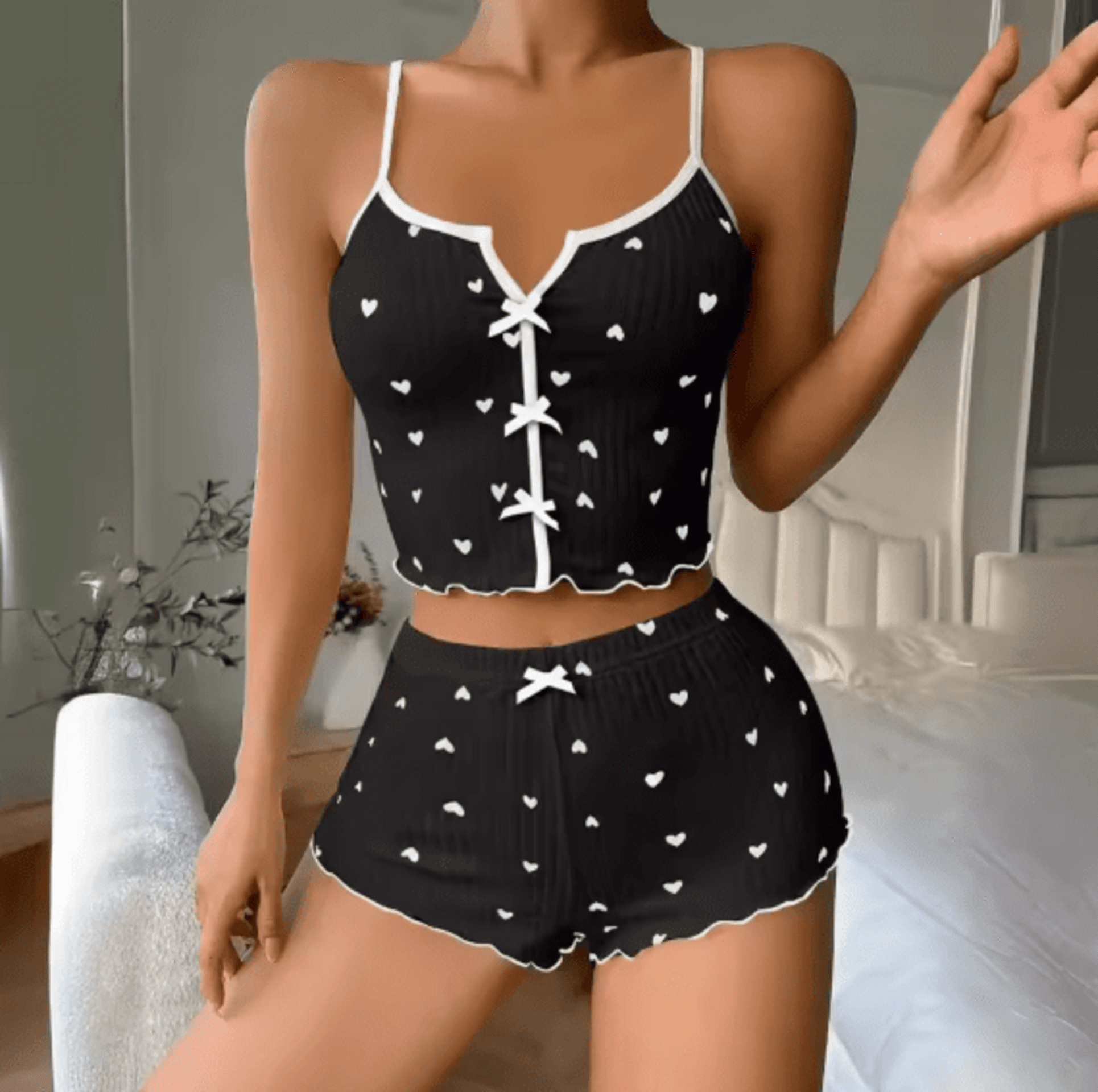 Conjunto De Pijama Con Short - 4