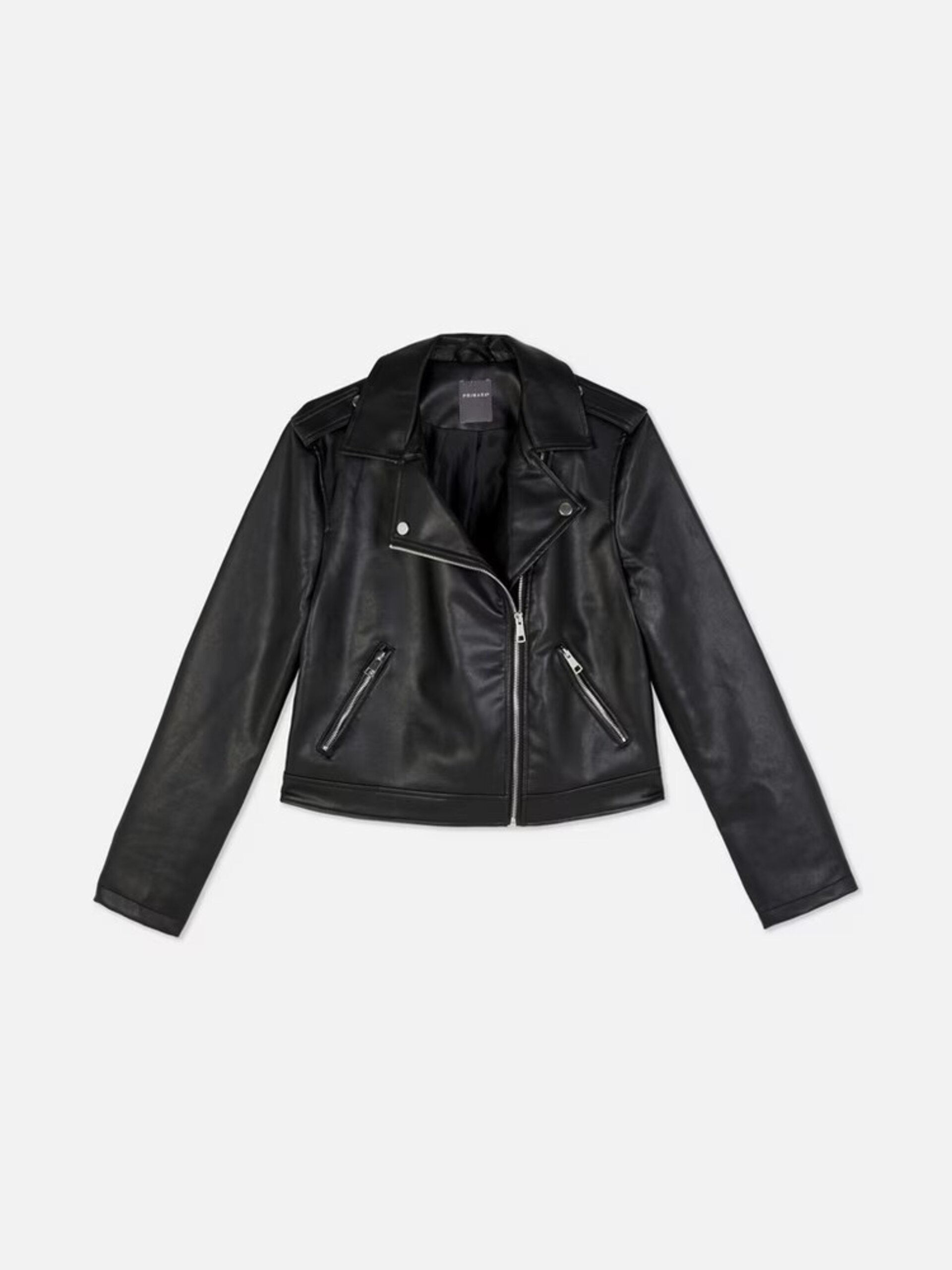 Chaqueta Motera Básica De Cuero Sintético - 5