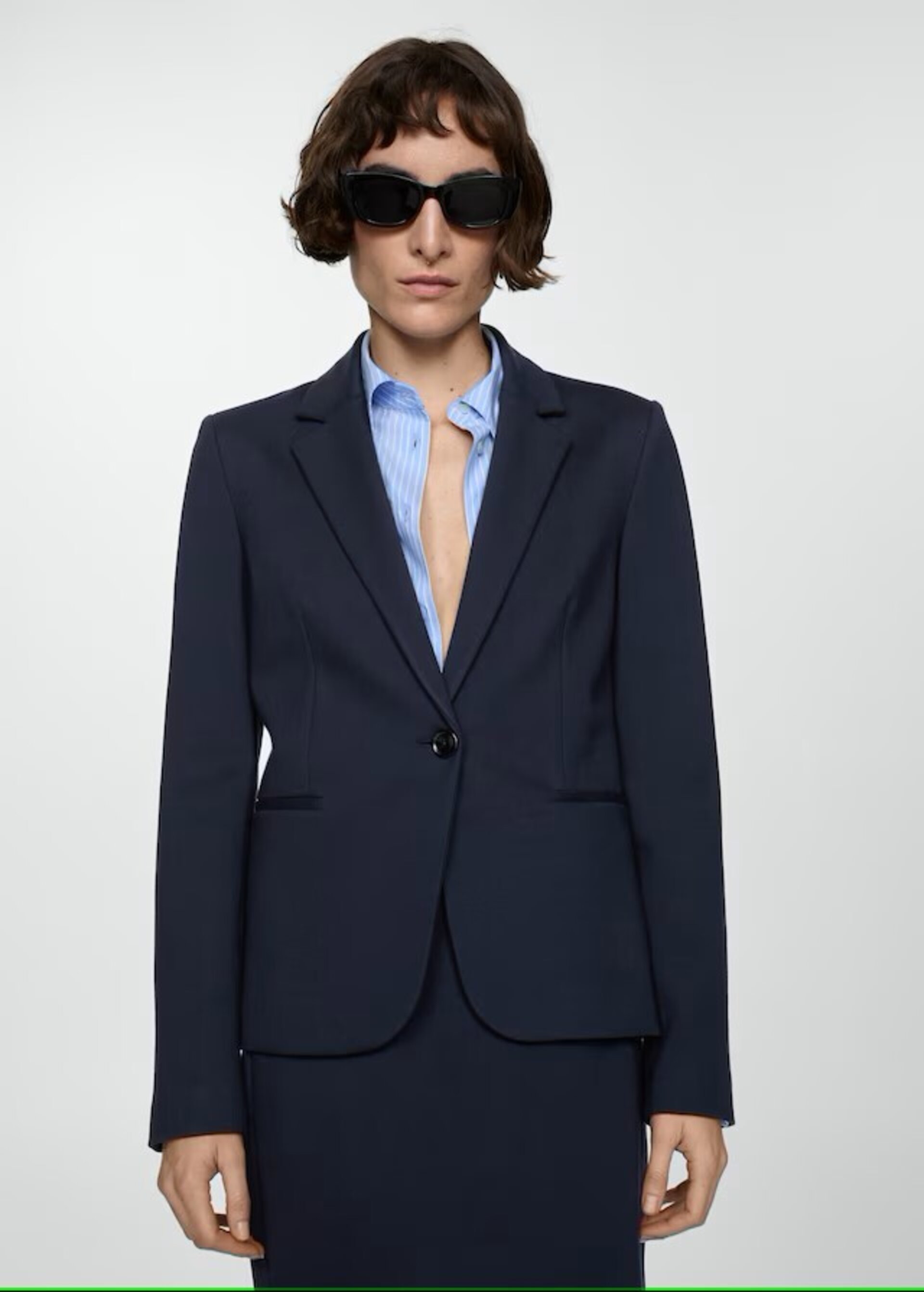 Blazer Entallada Punto Roma - 2